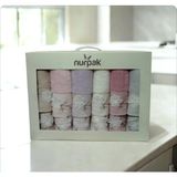 Nurpak Yasemin 3D Nakışlı Analı Kızlı %100 Pamuklu 12 Adet Kutulu Havlu Takımı 6 Adet 50X90 ve 30X50 Havlu - 50 x 90 cm - 30 x 50 cm - Pembe - Beyaz
