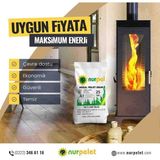 Nurpel %100 Çam Peleti Orijinal – Yüksek Isı – Düşük Kül - 1 Kg