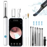 NURSETEK Kulak balmumu temizleme aracı kamera, kulak balmumu temizleme, kamera ve ışık ile kulak balmumu temizleme, 7 kulak tıkacı ile kulak temizleme kiti, iOS ve Android için kulak kiri temizleme