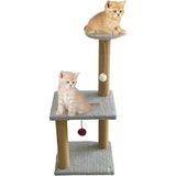 Nursoft Açık Gri Mega Boy Step Kedi Tırmalama Tahtası 80 cm Yükseklik ve 5 kg Ağırlık ile Konforlu Kullanım