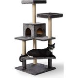 Nursoft Amazon Kedi Tırmalama Evi Platformu Doğal Jüt İpi ile 45x60 cm 130 cm Yükseklik