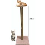 Nursoft Büyük Kedi Tırmalama Tahtası 100 cm - Pembe