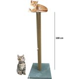 Nursoft Büyük Kedi Tırmalama Tahtası 100 cm - Turkuaz