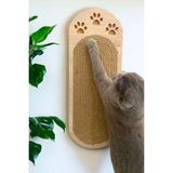 Nursoft Duvara Monte Edilebilir ve Yerde Kullanılabilir Kedi Tırmalama Tahtası - Ahşap Rengi