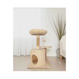 Nursoft Elite Cat House Premium Peluş Kedi Evi Tırmalama Direkli Dinlenme ve Oyun Platformu