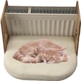 Nursoft Kalorifer Petek Radyatöre Kolay Asılabilen Kedi Yatağı Beyaz
