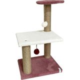 Nursoft Katlı Yavru Kedi Tırmalama Tahtası Yavru Kedi Step - Gül Rengi