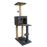 Nursoft Kedi Tırmalama Ve Oyun Evi 124 Cm Antrasit