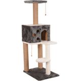 Nursoft Kedi Tırmalama ve Oyun Evi Platform Gri 124x55x40cm Kaliteli Kullanım Alanı
