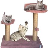 Nursoft Pati Ağacı Kedi Tırmalama ve Dinlenme Alanı - Gül Kurusu