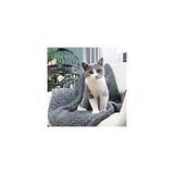 Nursoft Peluş Kedi Battaniyesi Antrasit 60x80 Cm