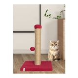Nursoft Ponponlu Kedi Tırmalama Direği 52 cm Kedi Tırmalama Tahtası