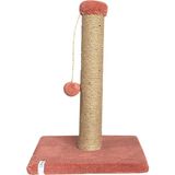 Nursoft Ponponlu Kedi Tırmalama Direği 52 cm Tırmalama Tahtası - Mercan