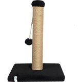Nursoft Ponponlu Kedi Tırmalama Direği 52 cm Tırmalama Tahtası - Siyah