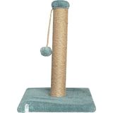 Nursoft Ponponlu Kedi Tırmalama Direği 52 cm Tırmalama Tahtası - Turkuaz