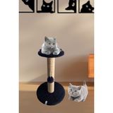Nursoft Stepli Kedi Tırmalama Tahtası - Siyah