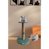Nursoft Stepli Kedi Tırmalama Tahtası - Turkuaz
