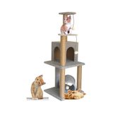 Nursoft T-06 Kedi Tırmalama ve Oyun Evi 110 CM gri