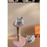 Nursoft Toz Pembe Stepli Kedi Tırmalama Tahtası Toz Pembe