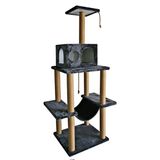 Nursoft Zooplus Tower Xxl Kedi Tırmalama ve Oyun Evi - Antrasit