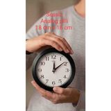 Nurtakı Üç Farklı Renk Analog Sessiz Duvar Saati - 000-Siyah
