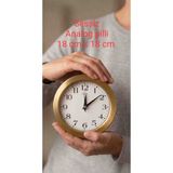 Nurtakı Üç Farklı Renk Analog Sessiz Duvar Saati - Altın
