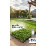 Nurteks 30mm Jupiter Green En 3 Metre Suni Çim Yapay Çim Halı