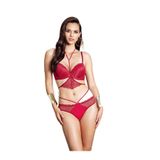 Nurteks 4404 Intimo Donna Destekli Bordo Sütyen Takım