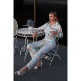 Nurteks 5654 Kadın Saten Pijama Takım-mint, MAVİ, M