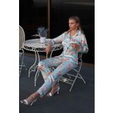 Nurteks 5654 Kadın Saten Pijama Takım-mint