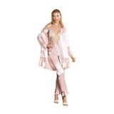 Nurteks 5970 Saten 3'lü Pudra Pijama Takım