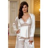 Nurteks 5997 3’lü Saten Pijama Takımı