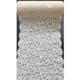 Nurteks Dantel Raf Örtüsü 33cm En*5metre Uzunluk Krem Renk