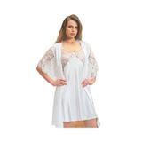Nurteks Gecelik Sabahlık Takım 5388 - L - Ekru