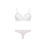 Nurteks Kadın Bordo Destekli Push-up Sütyen Ve String Takım 75-90b, Ekru, 85B