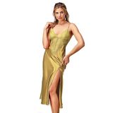 Nurteks Kadın Gecelik, Tüllü Detaylı, Yeşil, M Beden