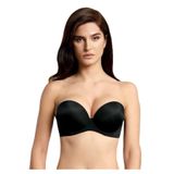 Nurteks Kadın Siyah Push Up Straplez Sütyen, siyah, 80B