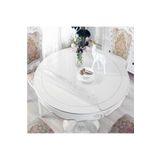 Nurteks Şeffaf Pvc Masa Örtüsü 1.7 Mm 90 Cm Çapında Yuvarlak