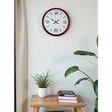 Nurton 36 cm Kırmızı Modern Dekoratif Duvar Saati - Belirtilmemiş - Pembe