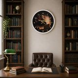 Nurton Beyaz Büyük Miras 40 x 40 cm Metal Atatürk Duvar Saati - Belirtilmemiş - Pembe