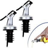 Nurton Buffer® 2 Adet Şişe Ucu Damlatmaz Servis Aparatı Damlalık Yağdanlık Tıpa - 001 - Beyaz - 0,5 ml
