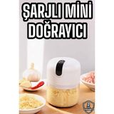Nurton El Rondosu Mini Şarjlı Doğrayıcı Taşınabilir 250 ml - Beyaz
