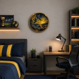 Nurton Gold Efsane Kanatlar Taraftar Temalı 40 x 40 cm Metal Duvar Saati - Belirtilmemiş - Pembe