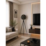 Nurton Gold Rakamlı Siyah Tripod Ayaklı Saat - Belirtilmemiş - Pembe