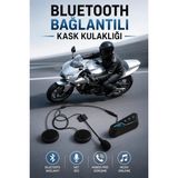 Nurton Kask Kulaklığı Motosiklet Intercom Interkom Dinleme Konuşma Özellikli Su Geçirmez - Belirtilmemiş - Kırmızı