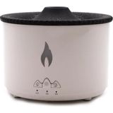 Nurton LED Alev Efektli Aroma Difüzörü Ultrasonik Hava Nemlendirici Gece Lambası Fonksiyonlu - Beyaz - Belirtilmemiş
