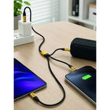 Nurton USB 3'ü 1 Arada Şarj Kablosu 240W Pd Destekli Çoklu Şarj Kablosu - Belirtilmemiş