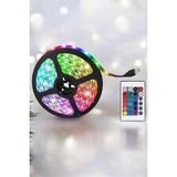 Nurton Yeni Nesil Rgb Işıklı 10METRE Şerit LED Kumandalı Şarj Edilebilir - 2700K - Belirtilmemiş