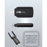 Nurton Yüksek Hızlı 1200 Mbps Çift Bant USB Wifi Adaptör – Güçlü Sinyal Geniş Uyumluluk - Belirtilmemiş