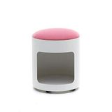 nurus R2 Kumaş Puf(Beyaz/Pembe)